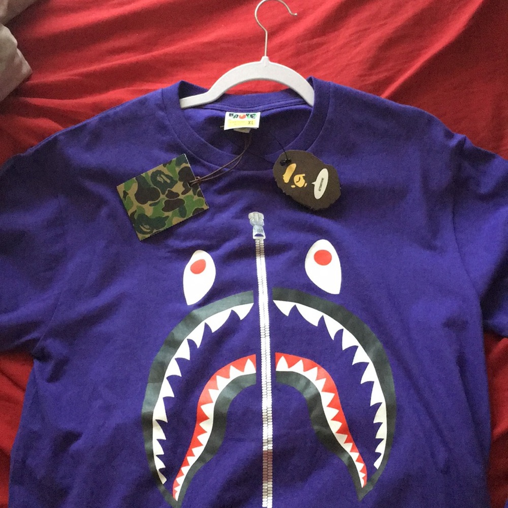 Long sleeve bape shark shirt